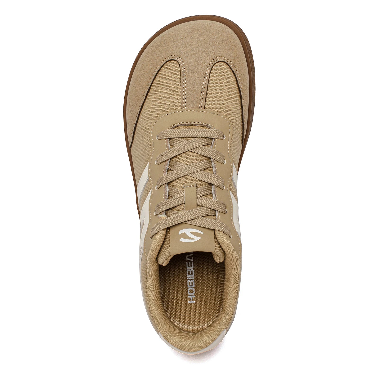 HOBIBEAR Wide Toe Shoes Mens Womens Minimalist Fabric Sneaker Lace Up Casual Walking Shoes