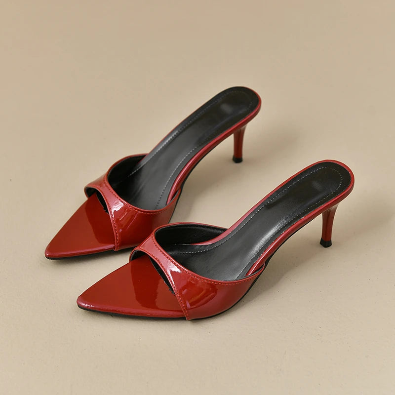 Women's High Heels Summer Women Fashion Classic Pointy Open Toe Stiletto Heels Sexy Women's Party Women's Sandals