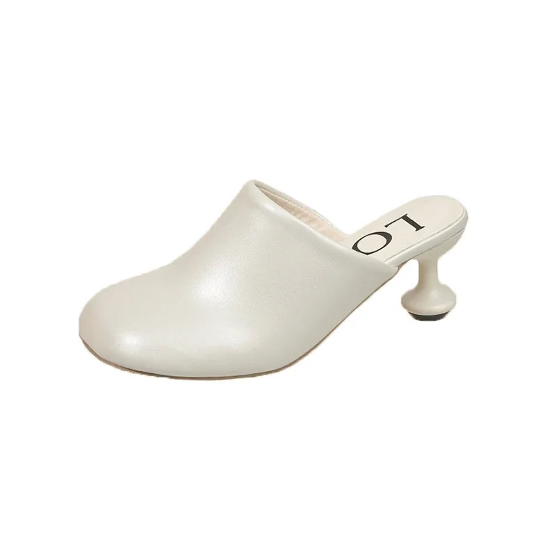 Elegant High Heels Slippers Designer Women's Sandals Fashion Mules Shoes 2025 Pumps Dress Flip Flops Party Sandalias De Mujer