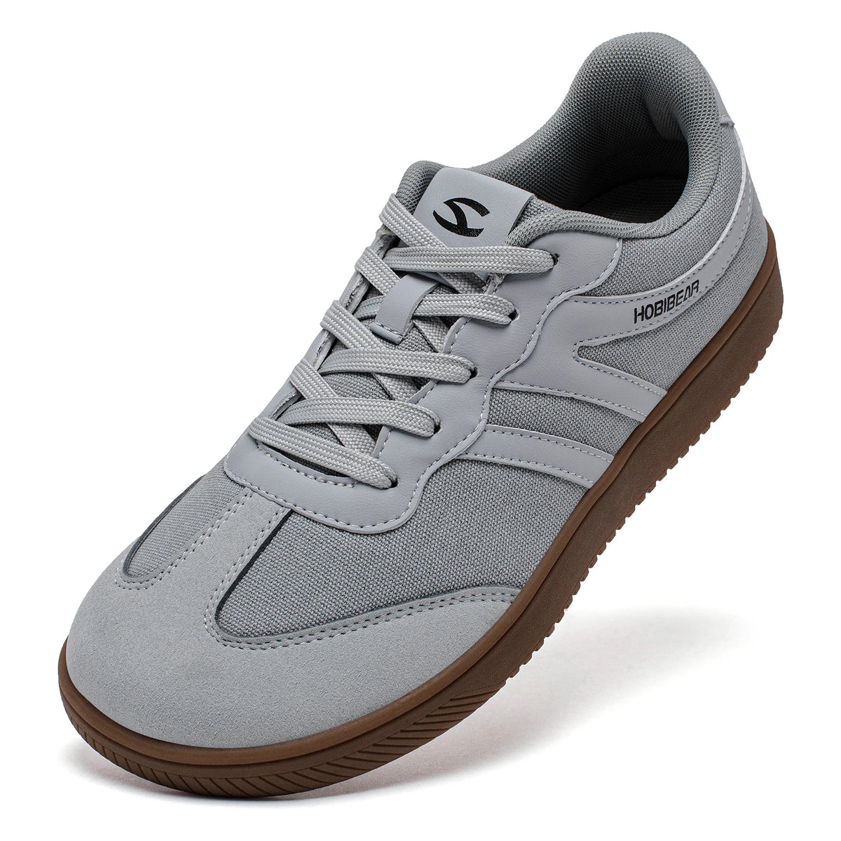 HOBIBEAR Wide Toe Shoes Mens Womens Minimalist Fabric Sneaker Lace Up Casual Walking Shoes