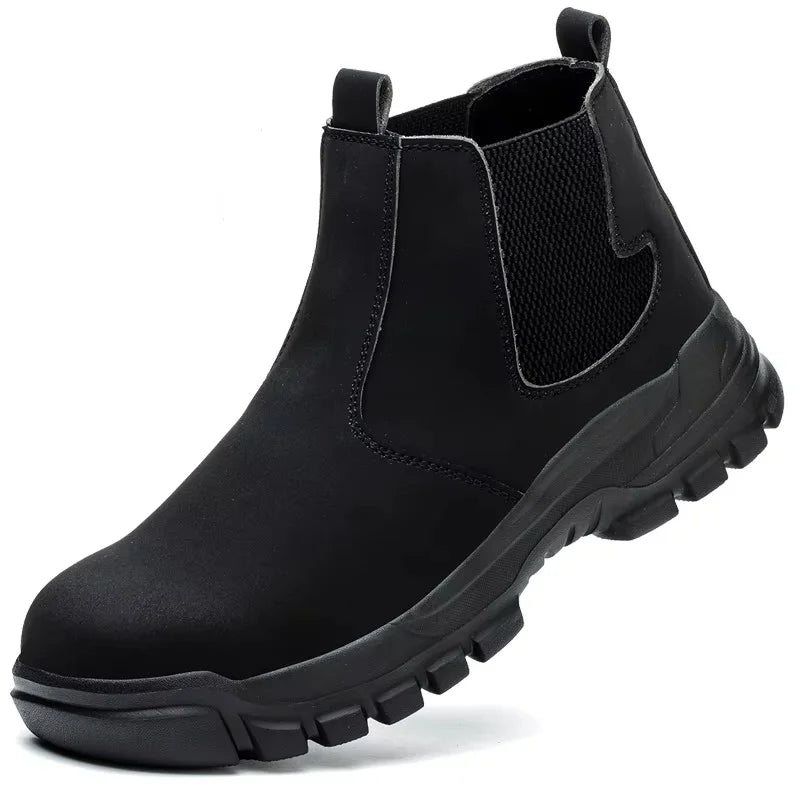 Rotating Button Work Shoes for Men Anti Puncture Protective Boots Sneakers Waterproof Work Safety Shoes Non Slip Steel Toe shoes