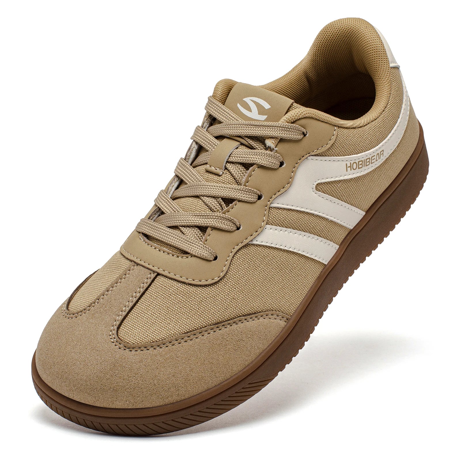 HOBIBEAR Wide Toe Shoes Mens Womens Minimalist Fabric Sneaker Lace Up Casual Walking Shoes