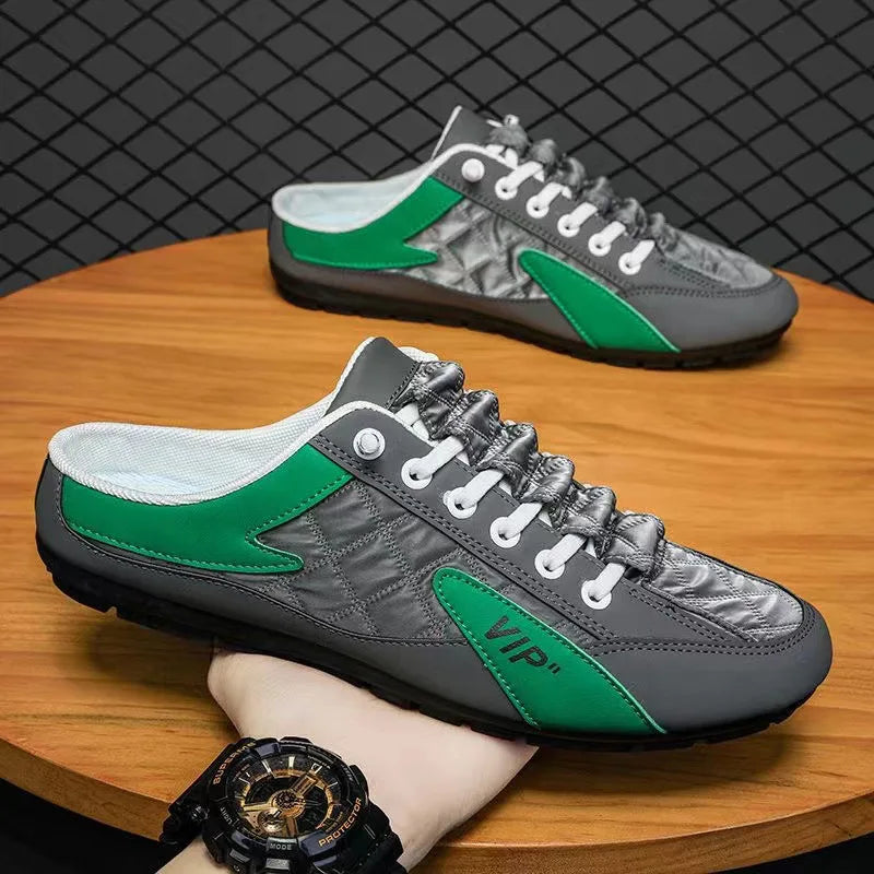 2025 Summer Slippers for Men Trendy Men's Flat Bottom Casual Shoes Soft Sole Support Shoes Men's Sneakers Zapatos De Hombre